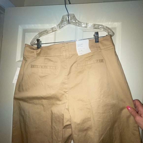 NWT- BAGGY PANTS
CLASSIC STYLE 
SOFT TAN COTTON 
JEANS - Picture 7 of 8